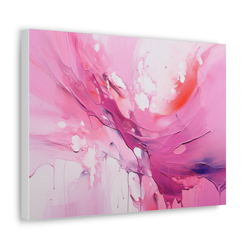 Abstract art color pink4 Canvas