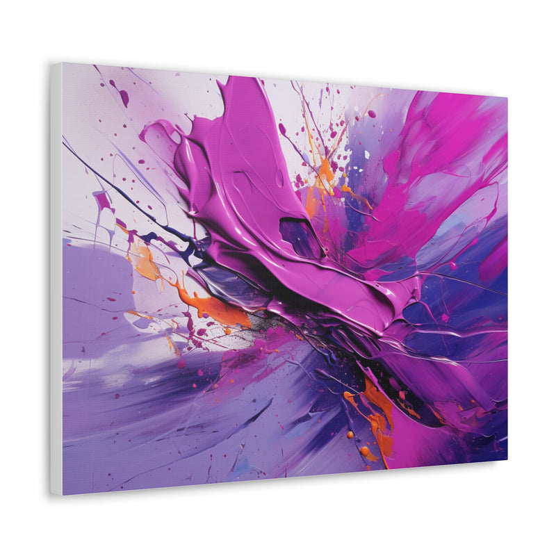 Abstract art color purple3 Canvas