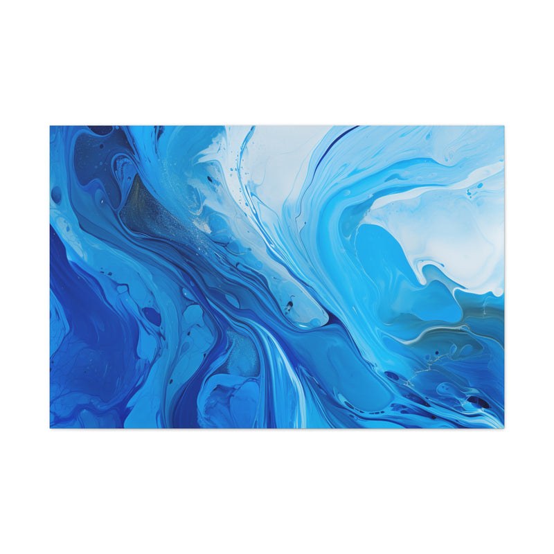 Abstract art color blue4 Canvas