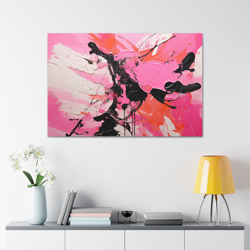 Abstract art color pink3 Canvas
