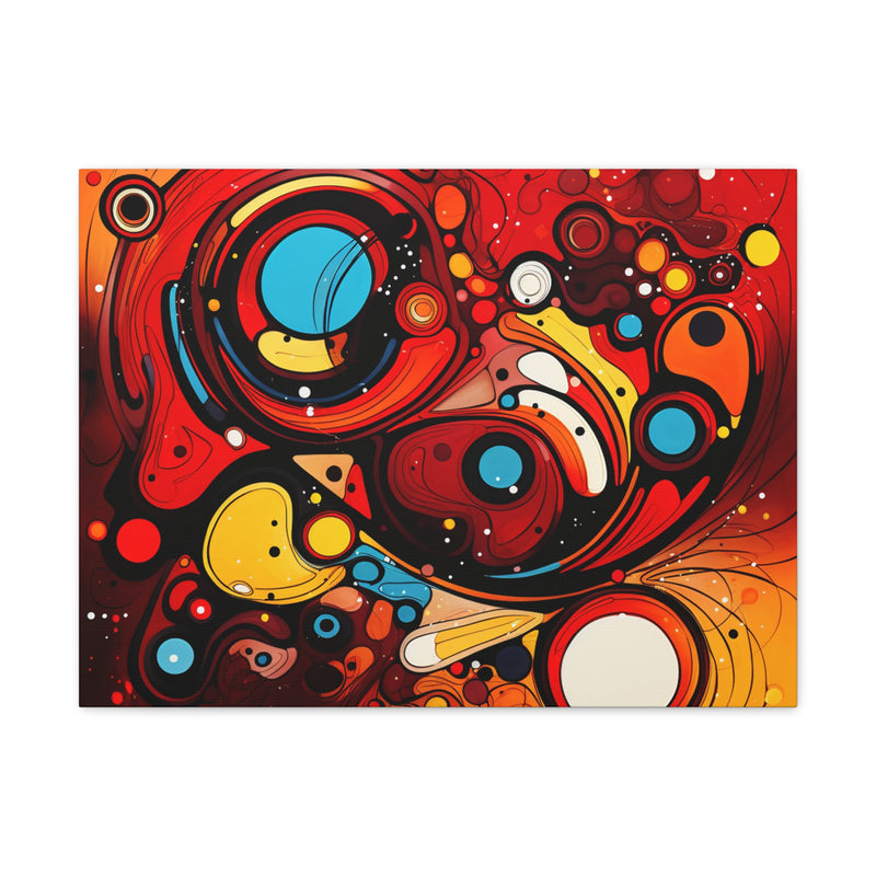 Abstract art color red4 Canvas