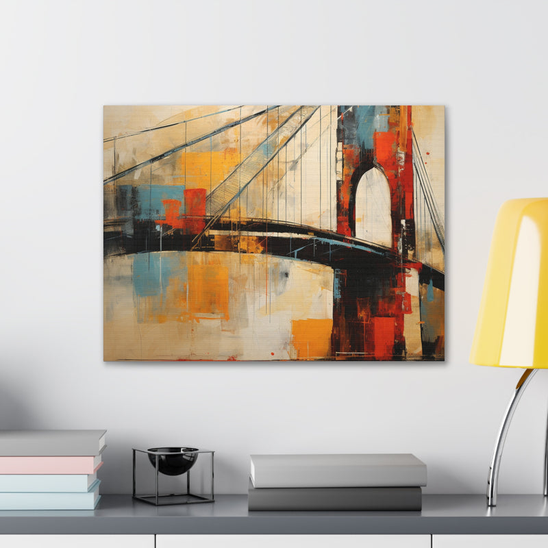 Abstract art color bridges Canvas
