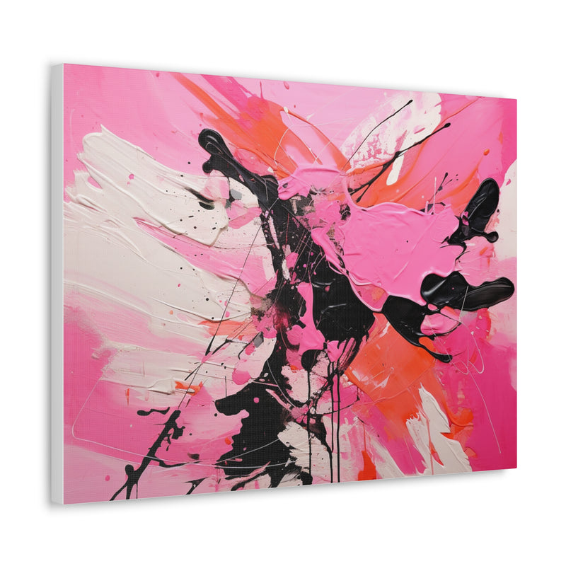 Abstract art color pink3 Canvas