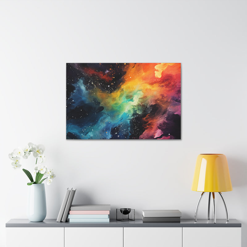 Abstract art color galaxy3 Canvas