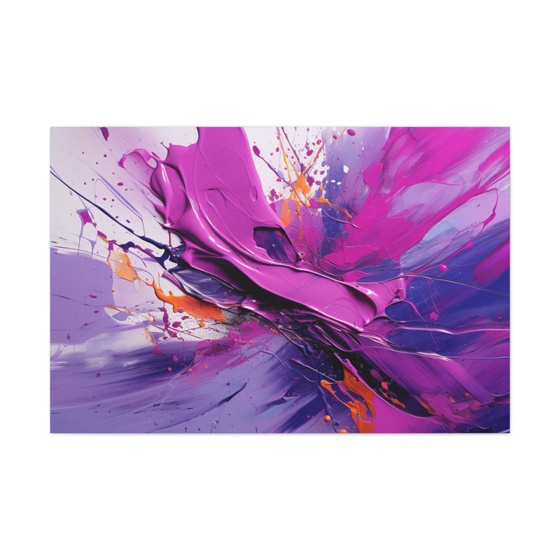 Abstract art color purple3 Canvas