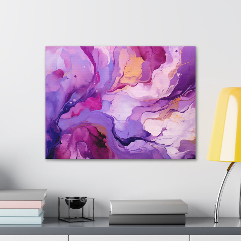 Abstract art color lilac Canvas