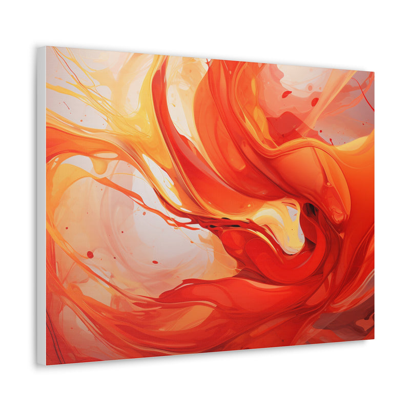 Abstract art color red Canvas