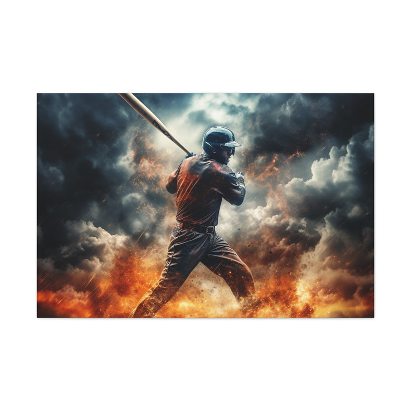 Baseball Player Canvas