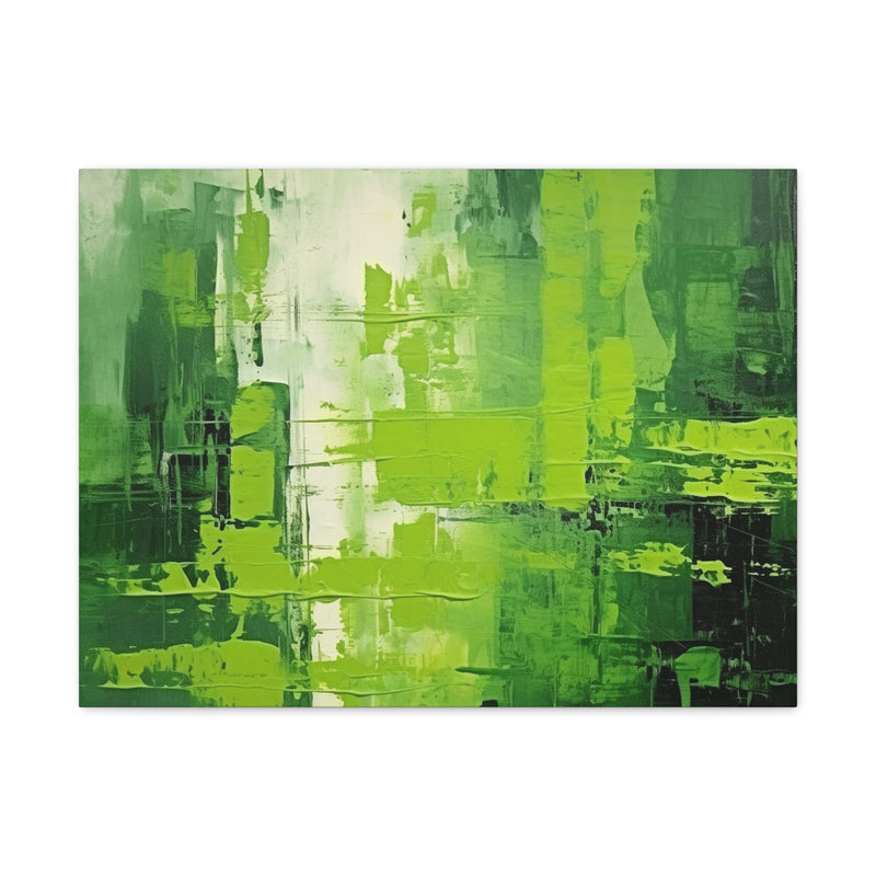 Abstract art color green7 Canvas