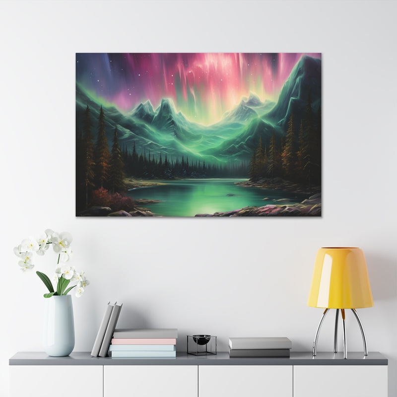 Aurora Sky Abstract Art Canvas