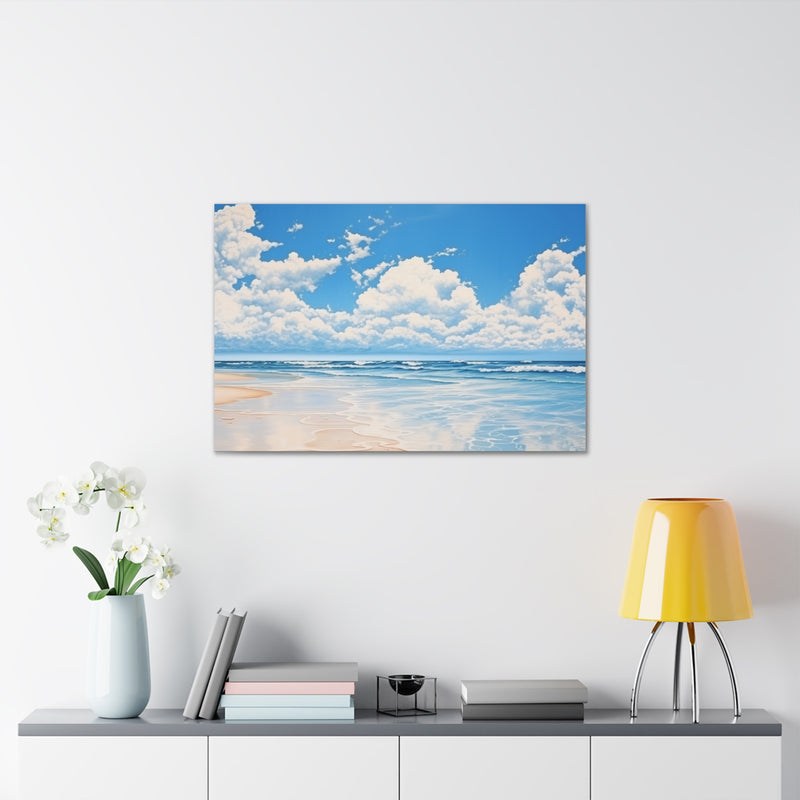 Ocean Blue Sky Canvas