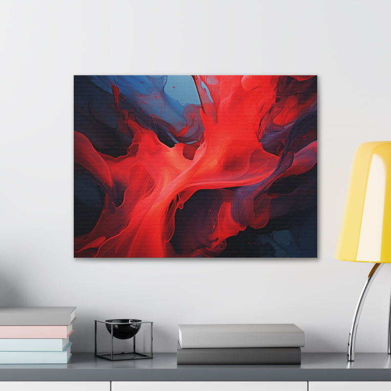 Abstract art color red3 Canvas