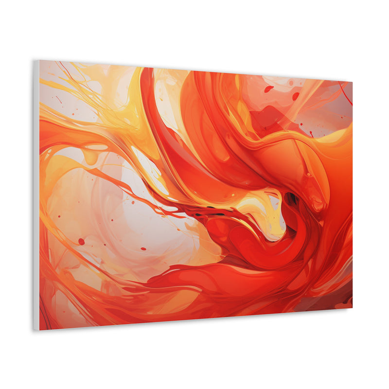 Abstract art color red Canvas