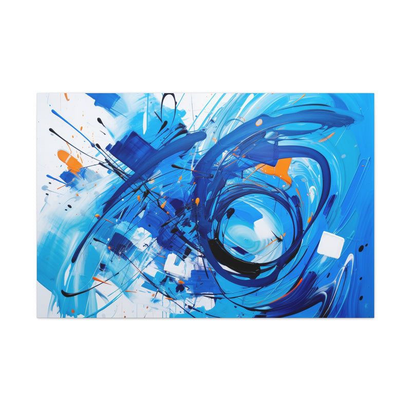 Abstract art color blue2 Canvas