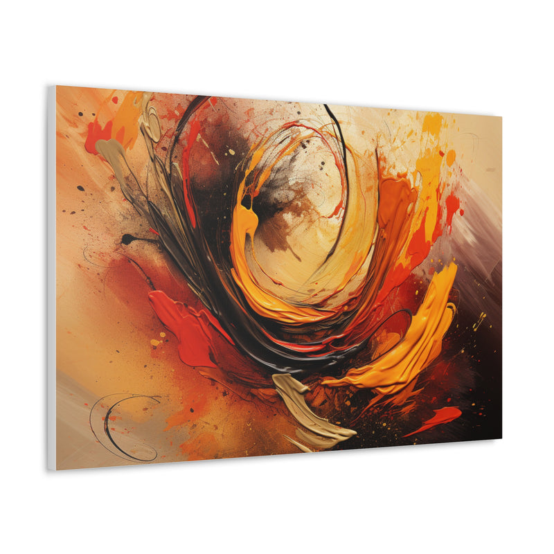 Abstract art color brown Canvas