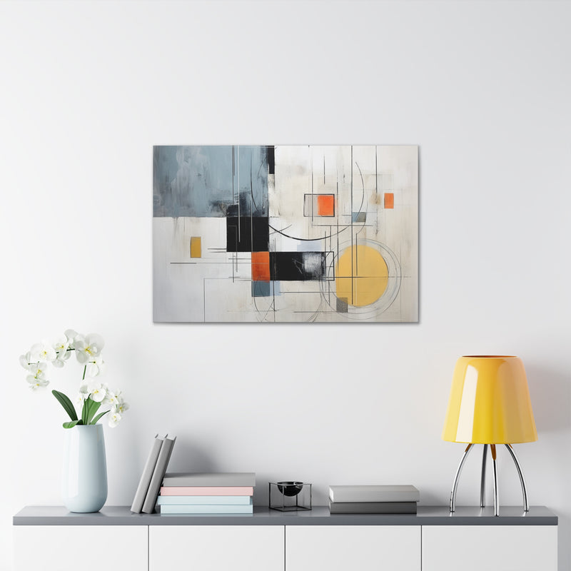 Abstract art color gray2 Canvas