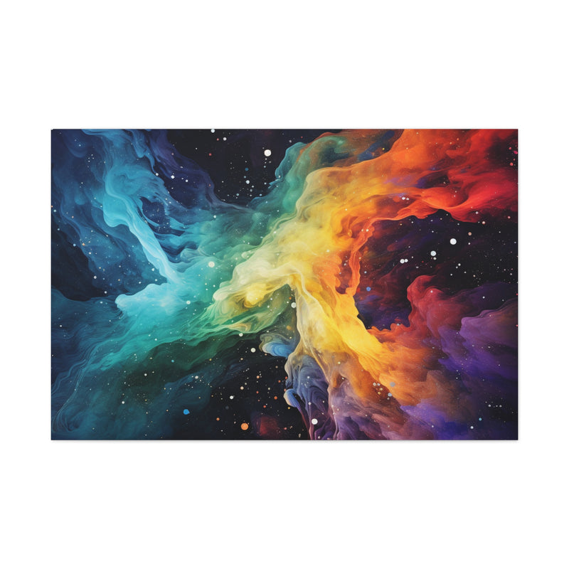 Abstract art color galaxy2 Canvas