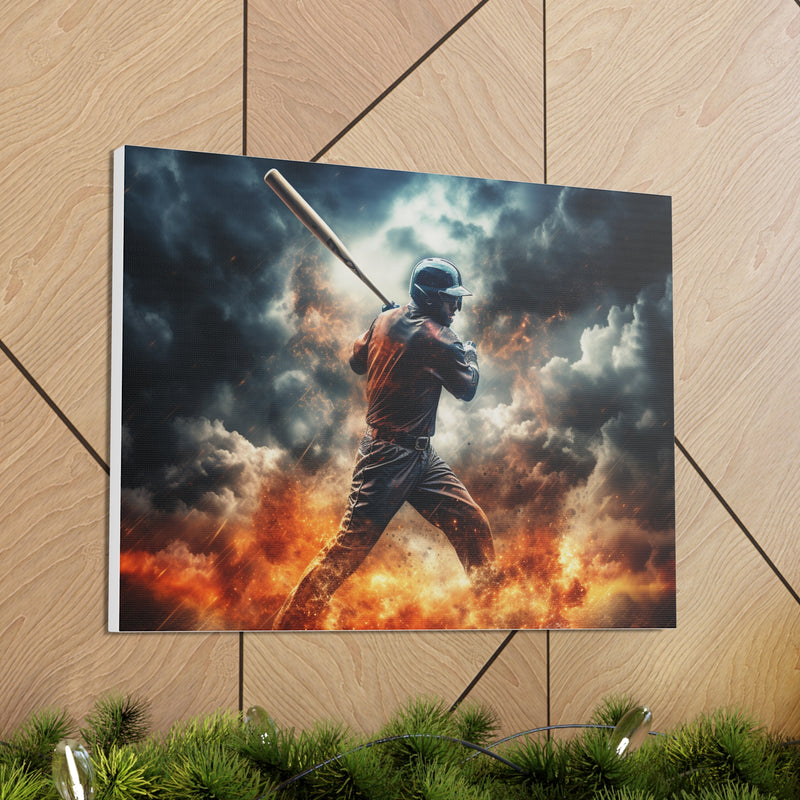 Baseball Player Canvas