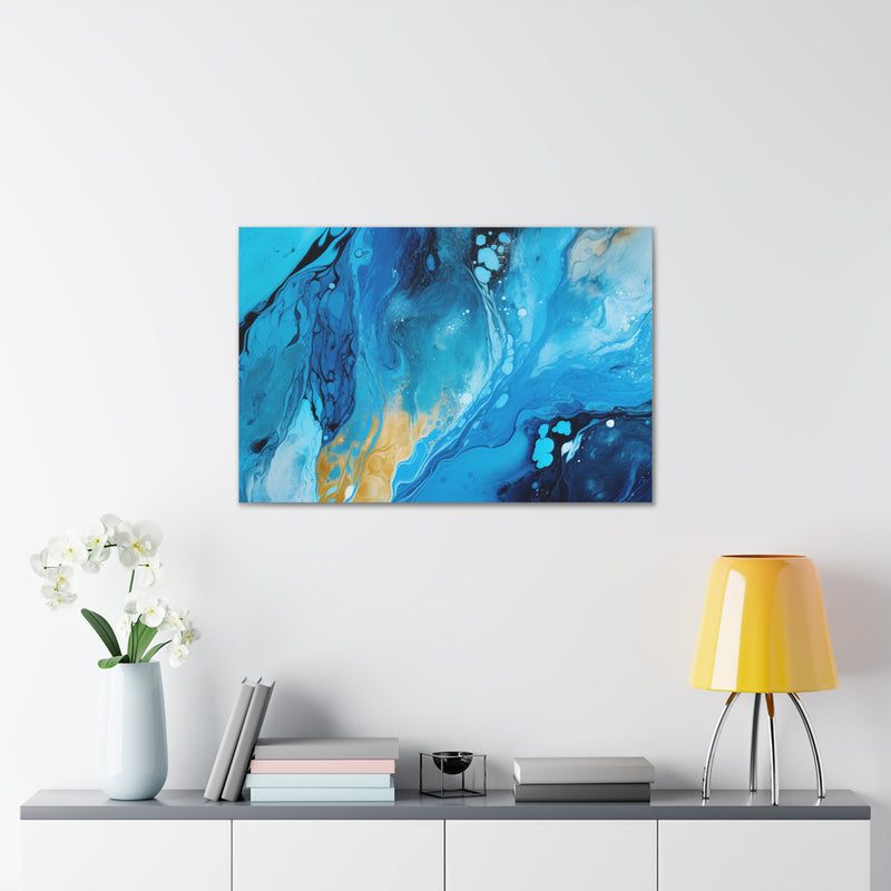 Abstract art color blue Canvas