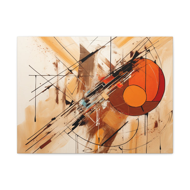 Abstract art color brown2 Canvas