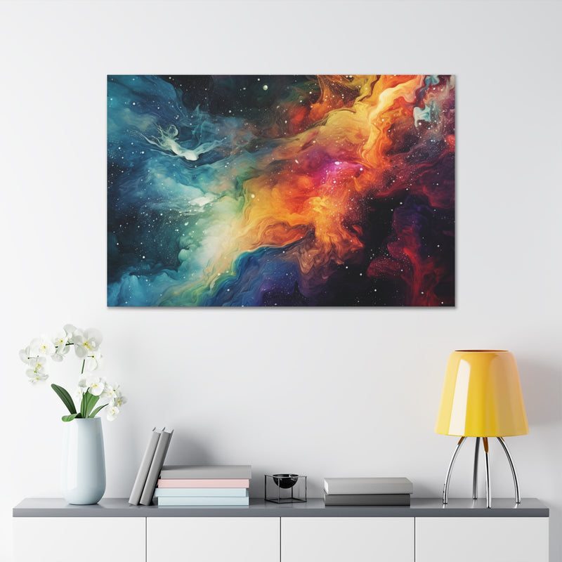 Abstract art color galaxy5 Canvas