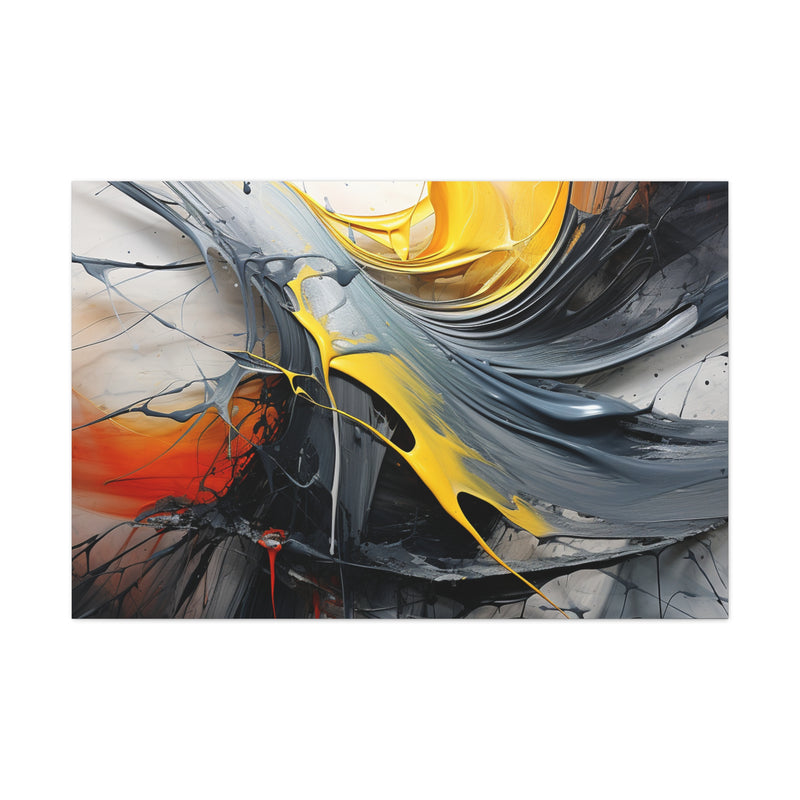 Abstract art color gray4 Canvas