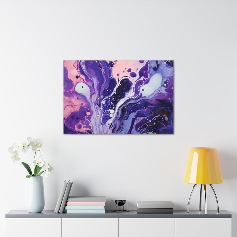 Abstract art color purple2 Canvas
