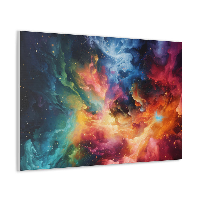 Abstract art color galaxy Canvas
