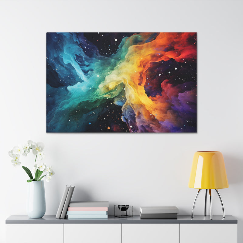 Abstract art color galaxy2 Canvas