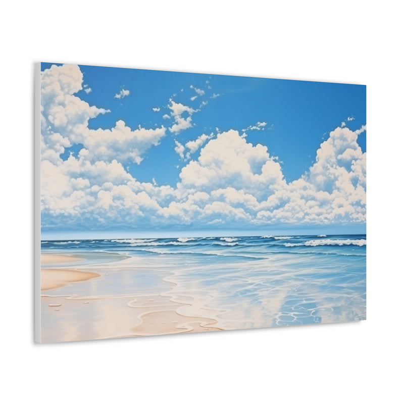 Ocean Blue Sky Canvas