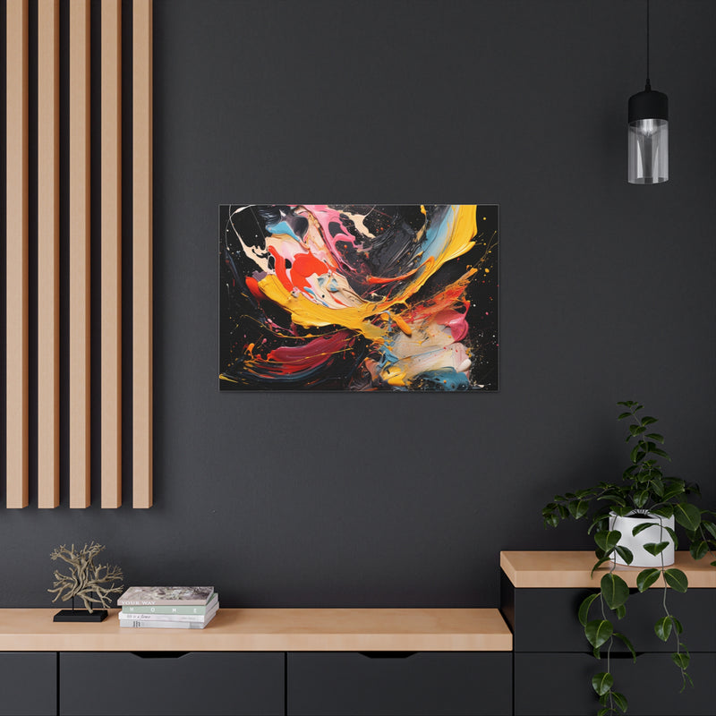 Abstract art color Black2 Canvas