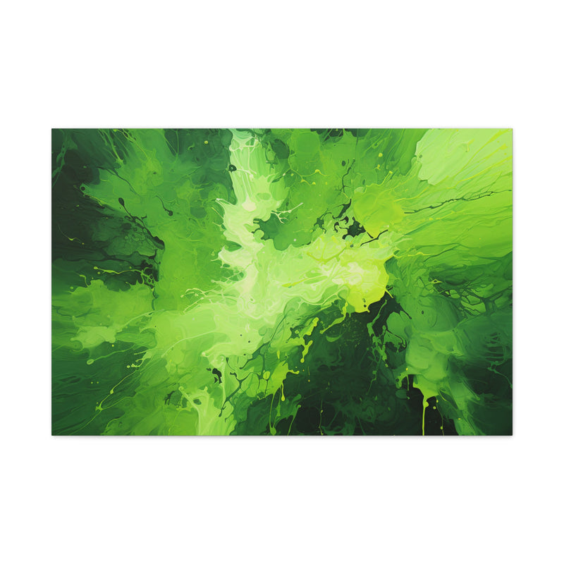 Abstract art color green6 Canvas