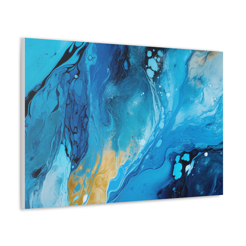 Abstract art color blue Canvas