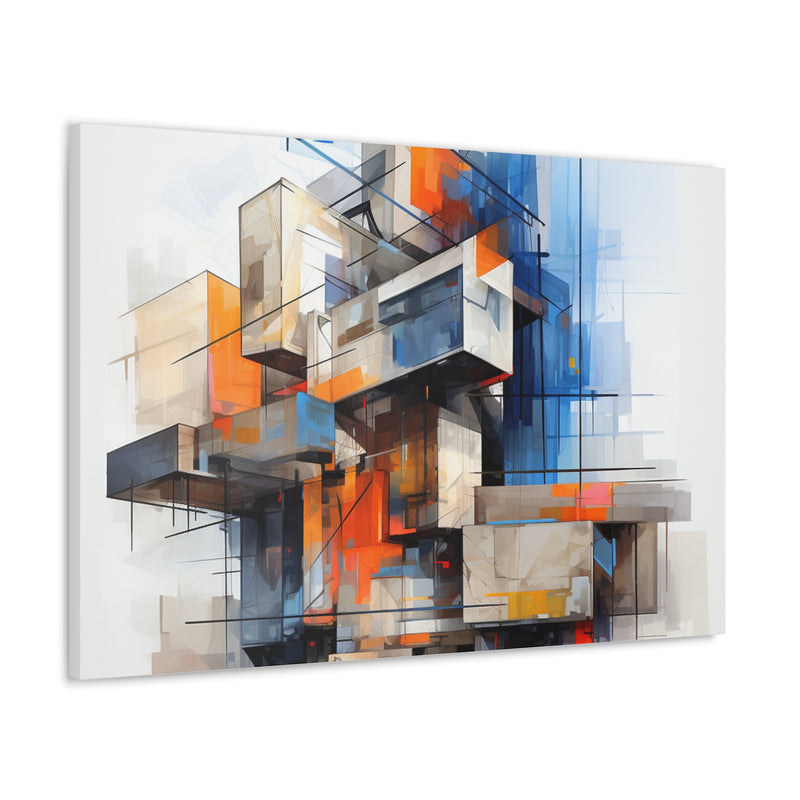 Abstract art building2 Canvas