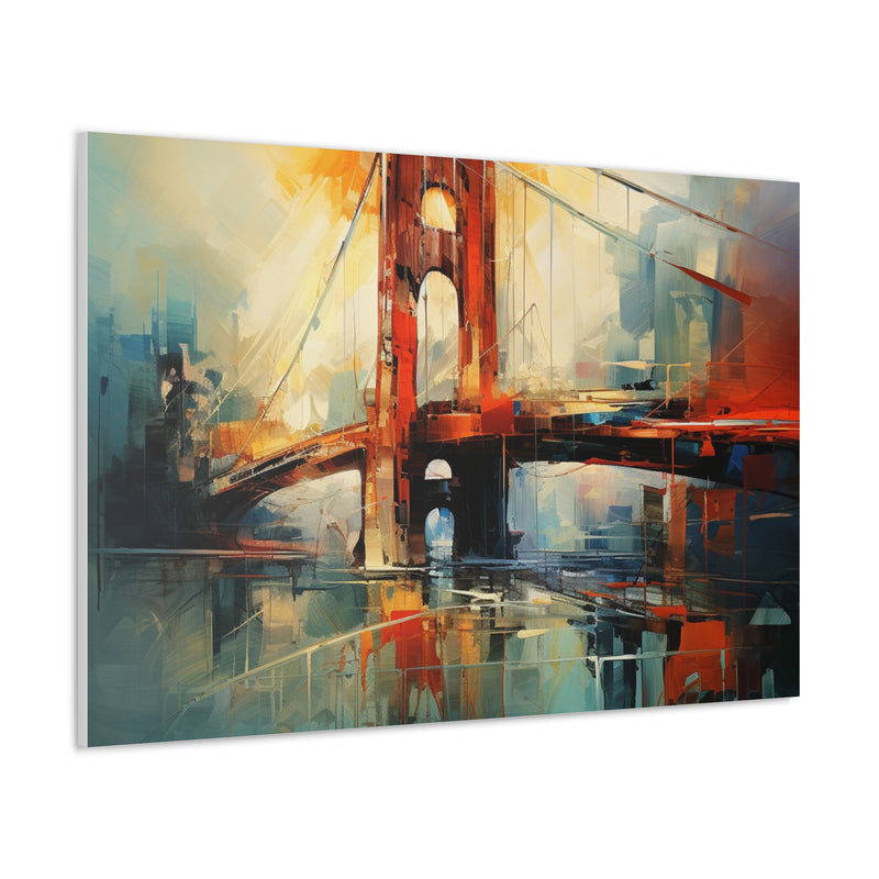 Abstract art color bridges4 Canvas