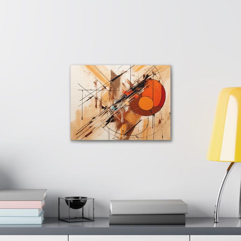 Abstract art color brown2 Canvas