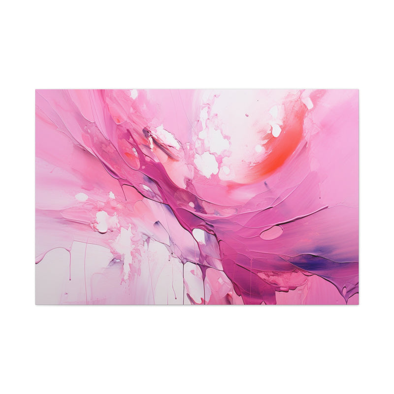 Abstract art color pink4 Canvas