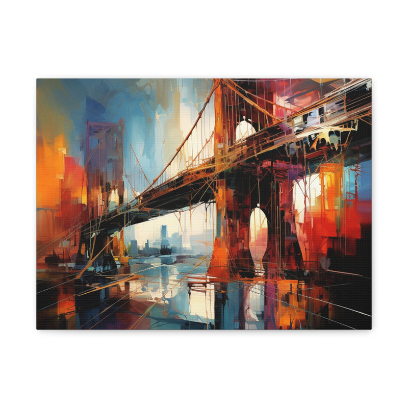 Abstract art color bridges5 Canvas