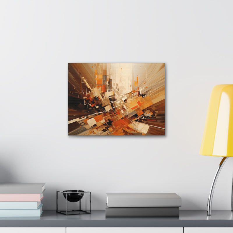 Abstract art color brown7 Canvas