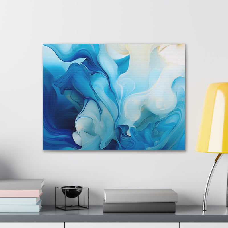 Abstract art color blue3 Canvas