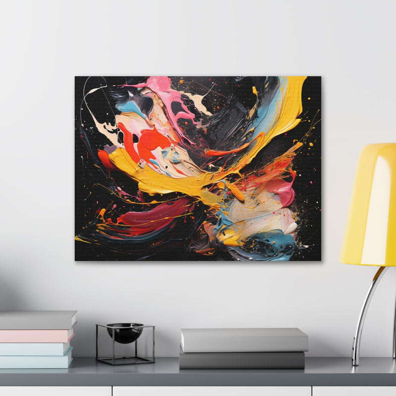 Abstract art color Black2 Canvas