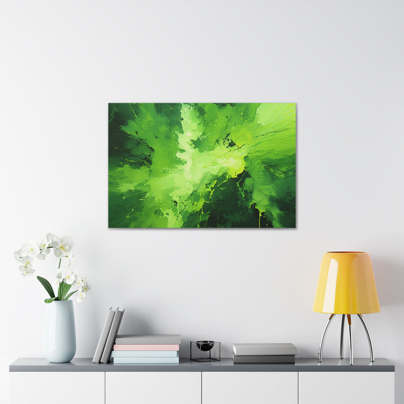 Abstract art color green6 Canvas