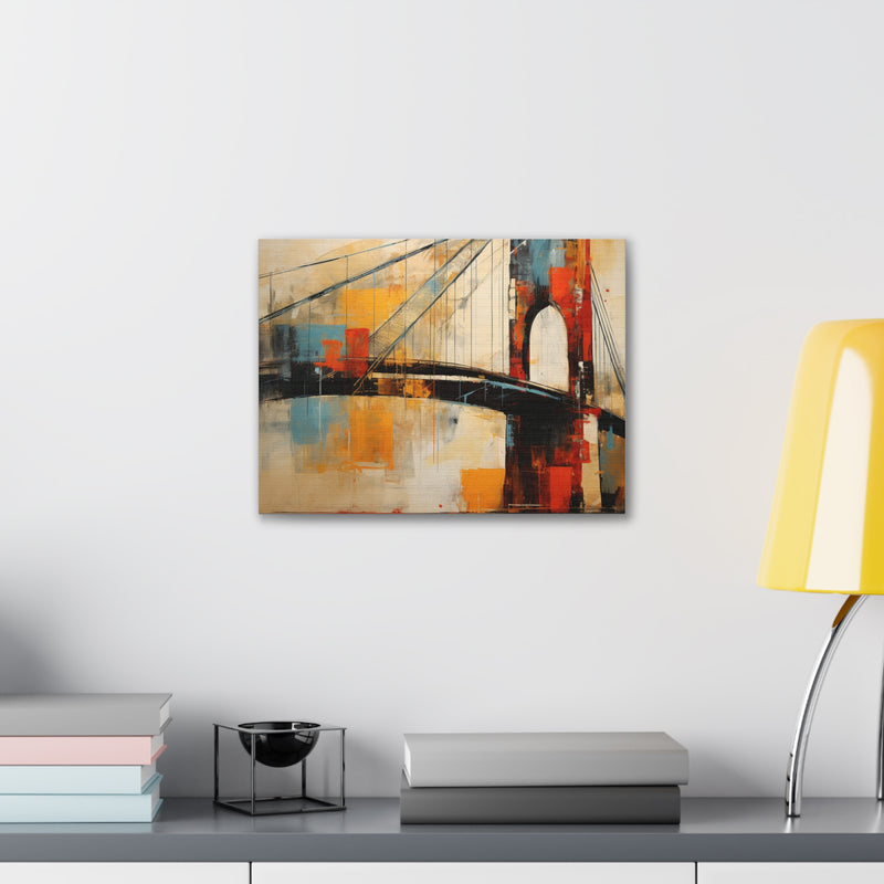 Abstract art color bridges Canvas
