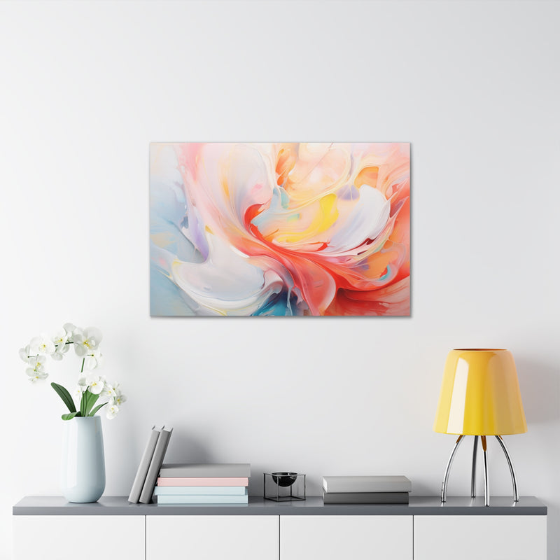 Abstract art color White2 Canvas