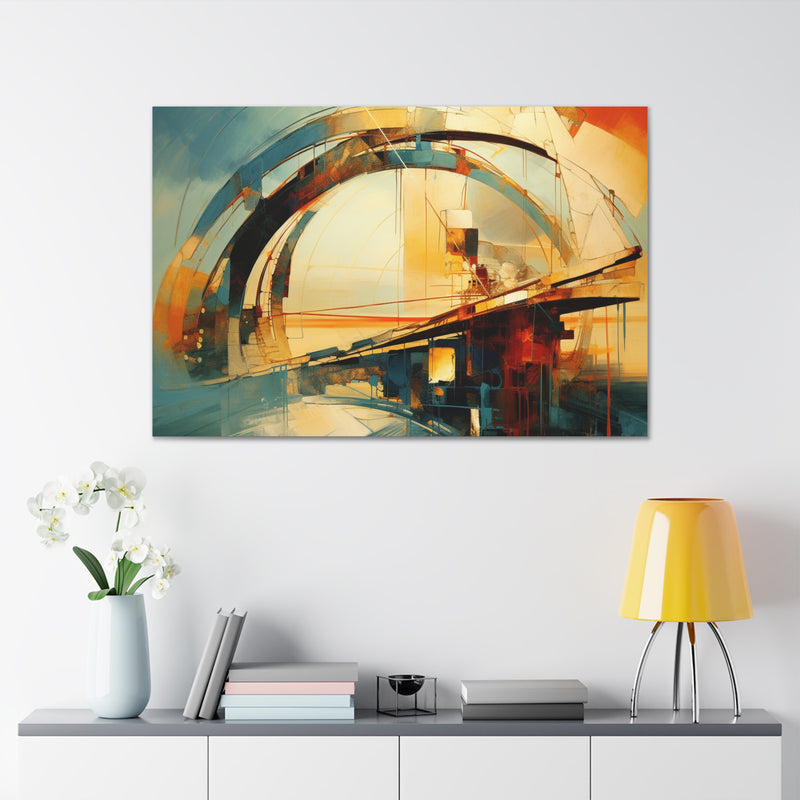 Abstract art color bridges3 Canvas