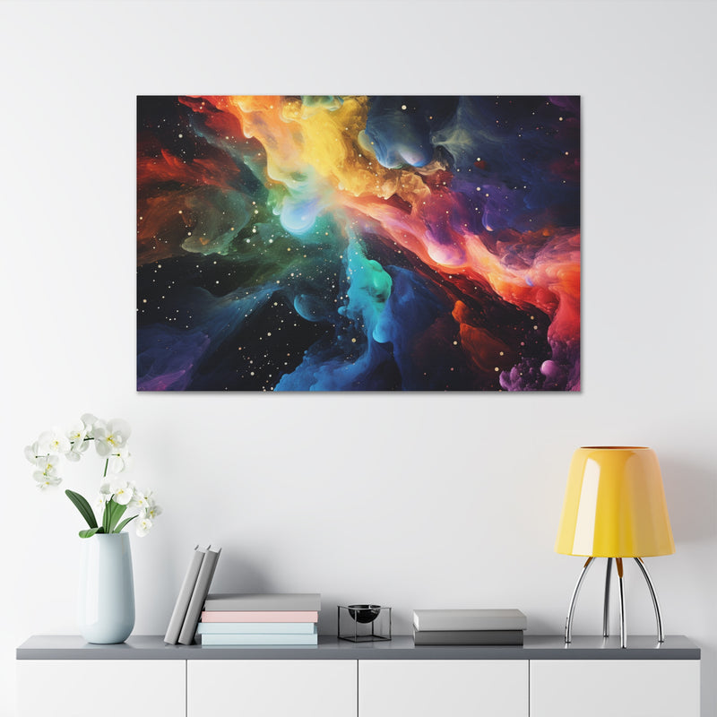 Abstract art color galaxy4 Canvas