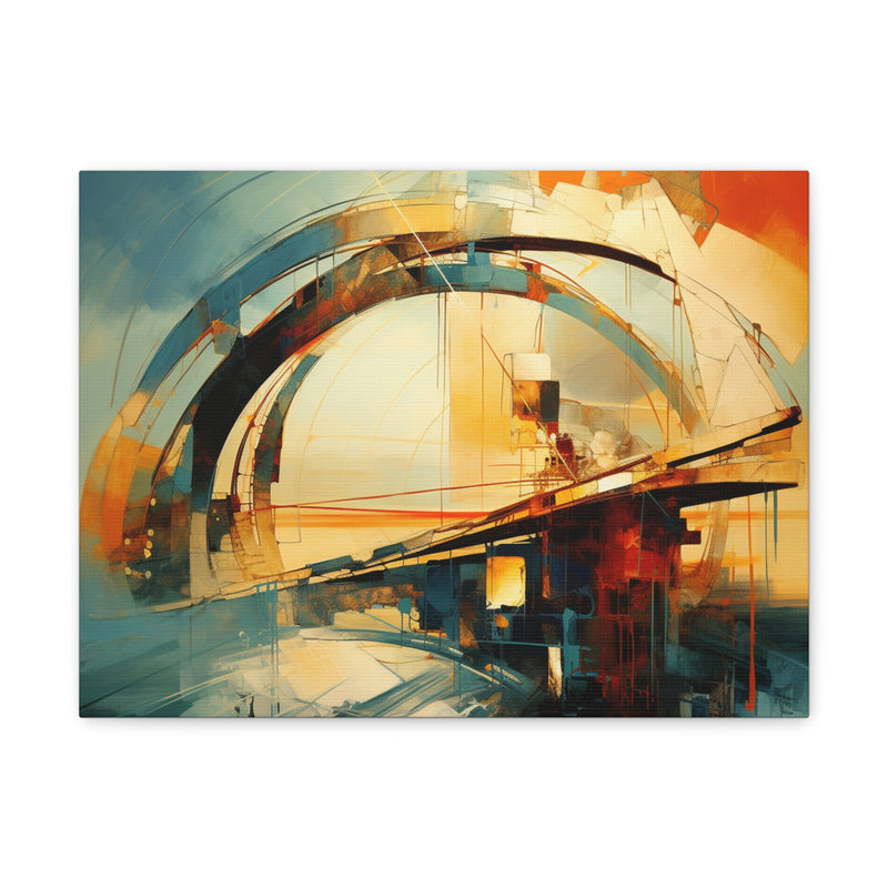 Abstract art color bridges3 Canvas