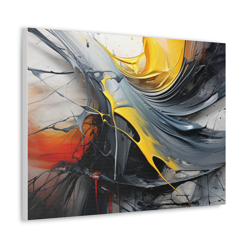 Abstract art color gray4 Canvas
