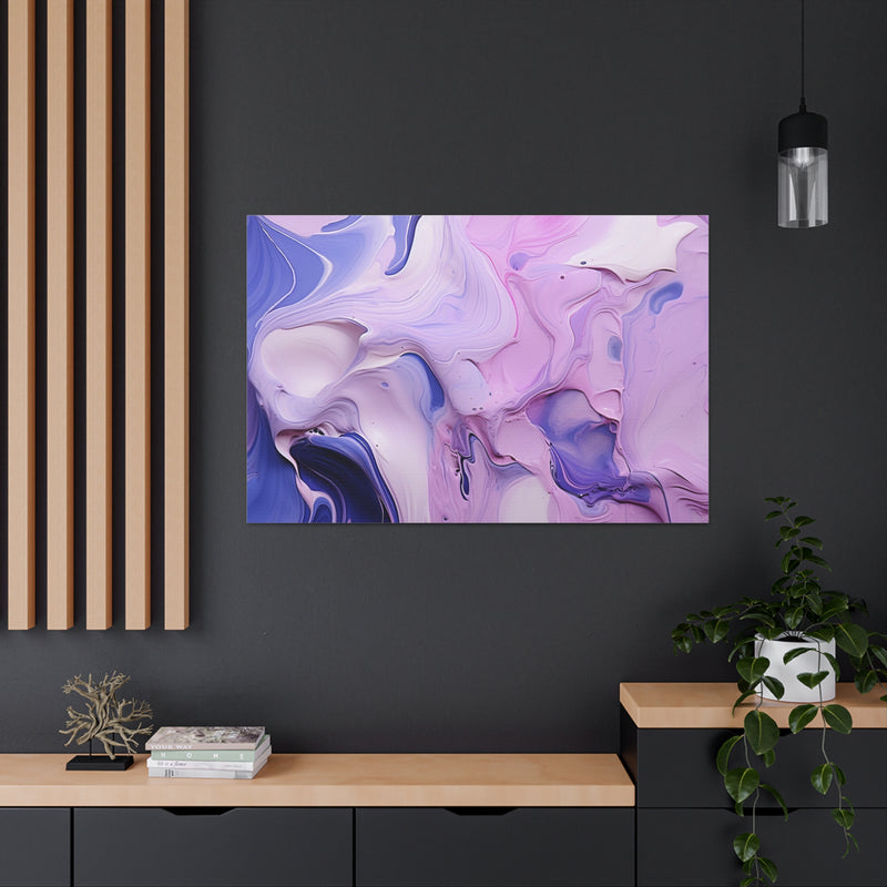Abstract art color lilac3 Canvas
