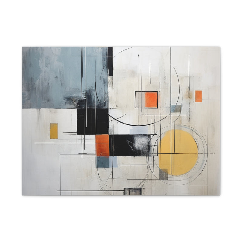 Abstract art color gray2 Canvas